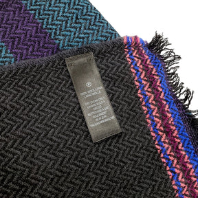 Paul Smith Green/Multi Herringbone Scarf