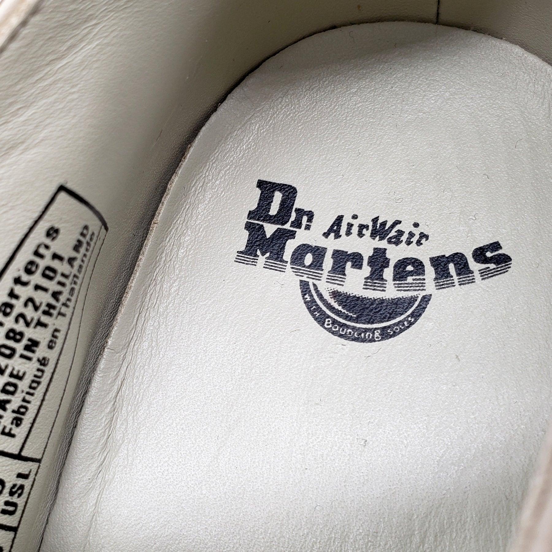 Dr. Martens Polley Ivory T-Bar Shoe