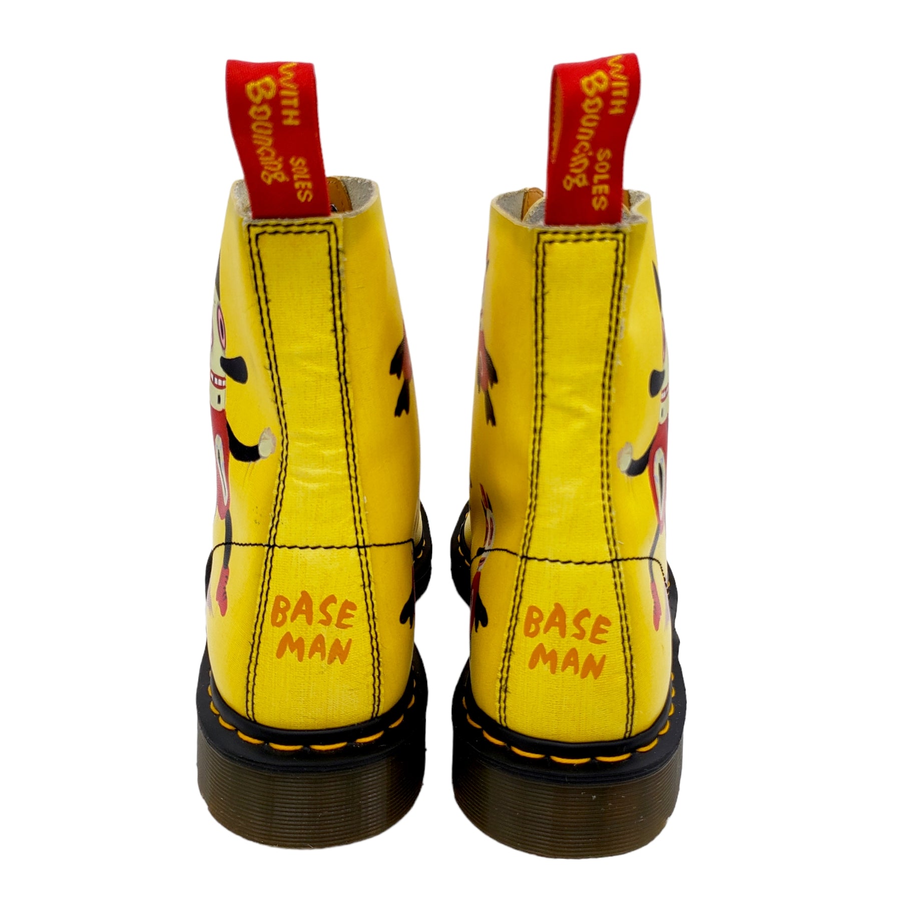 Dr. Martens X Gary Baseman Yellow Boots