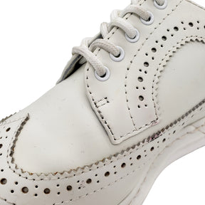 Dr. Martens White Brogue Shoes