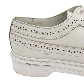 Dr. Martens White Brogue Shoes