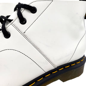 Dr. Martens White Ankle Boots