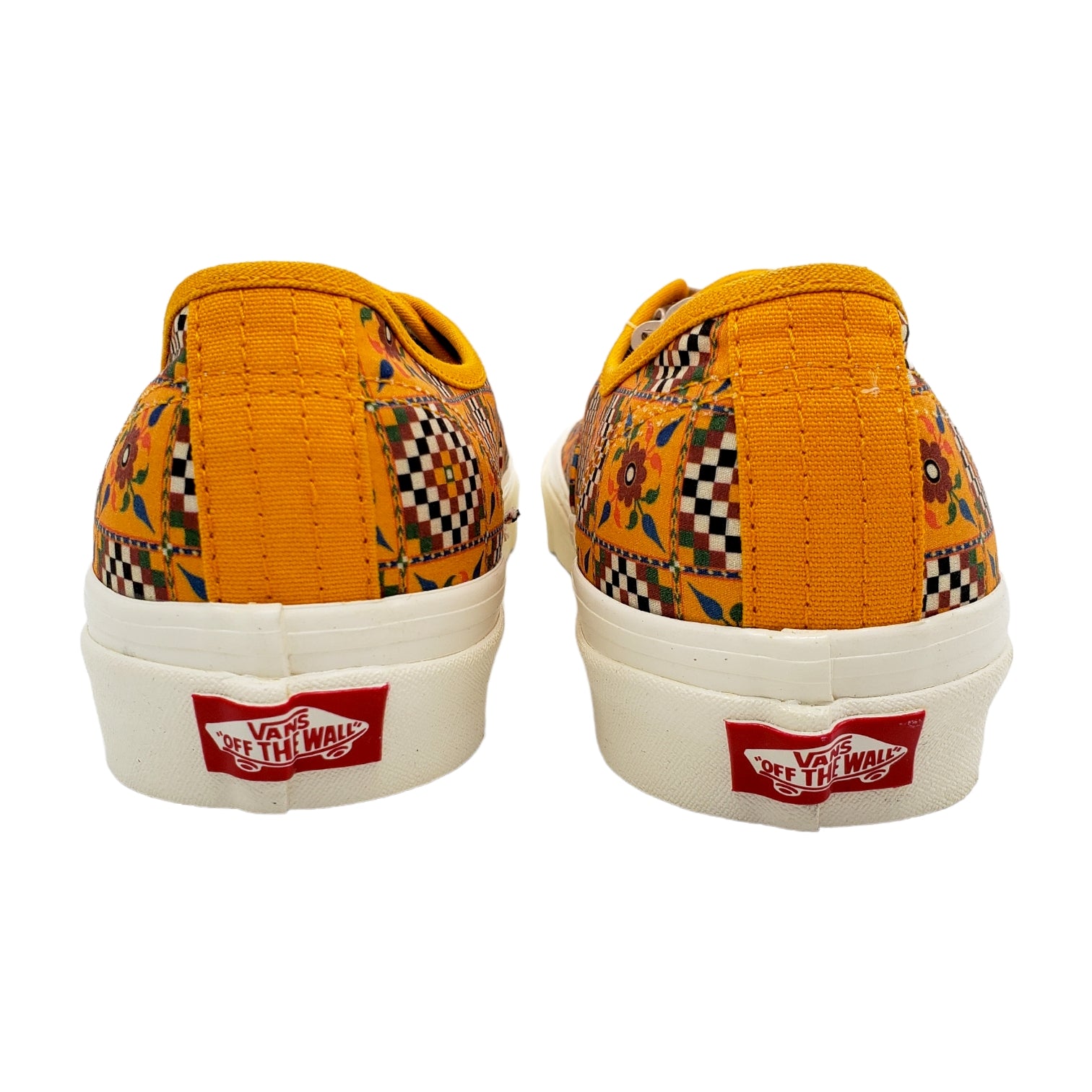 Vans Yellow Floral Checked Board Trainers