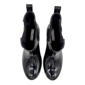 Tommy Hilfiger Black Patent Wellies