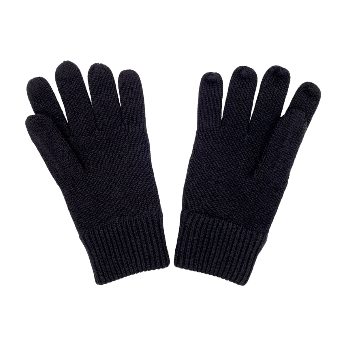 Tommy Hilfiger Black Cashmere Blend Gloves