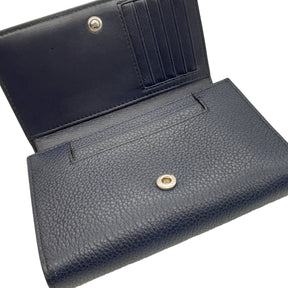 Mulberry Navy Continental Leather French Purse