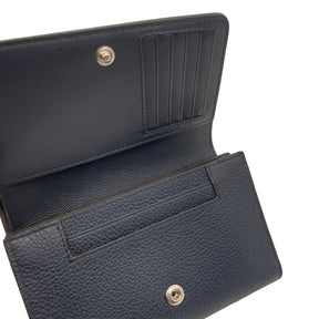 Mulberry Navy Continental Leather French Purse