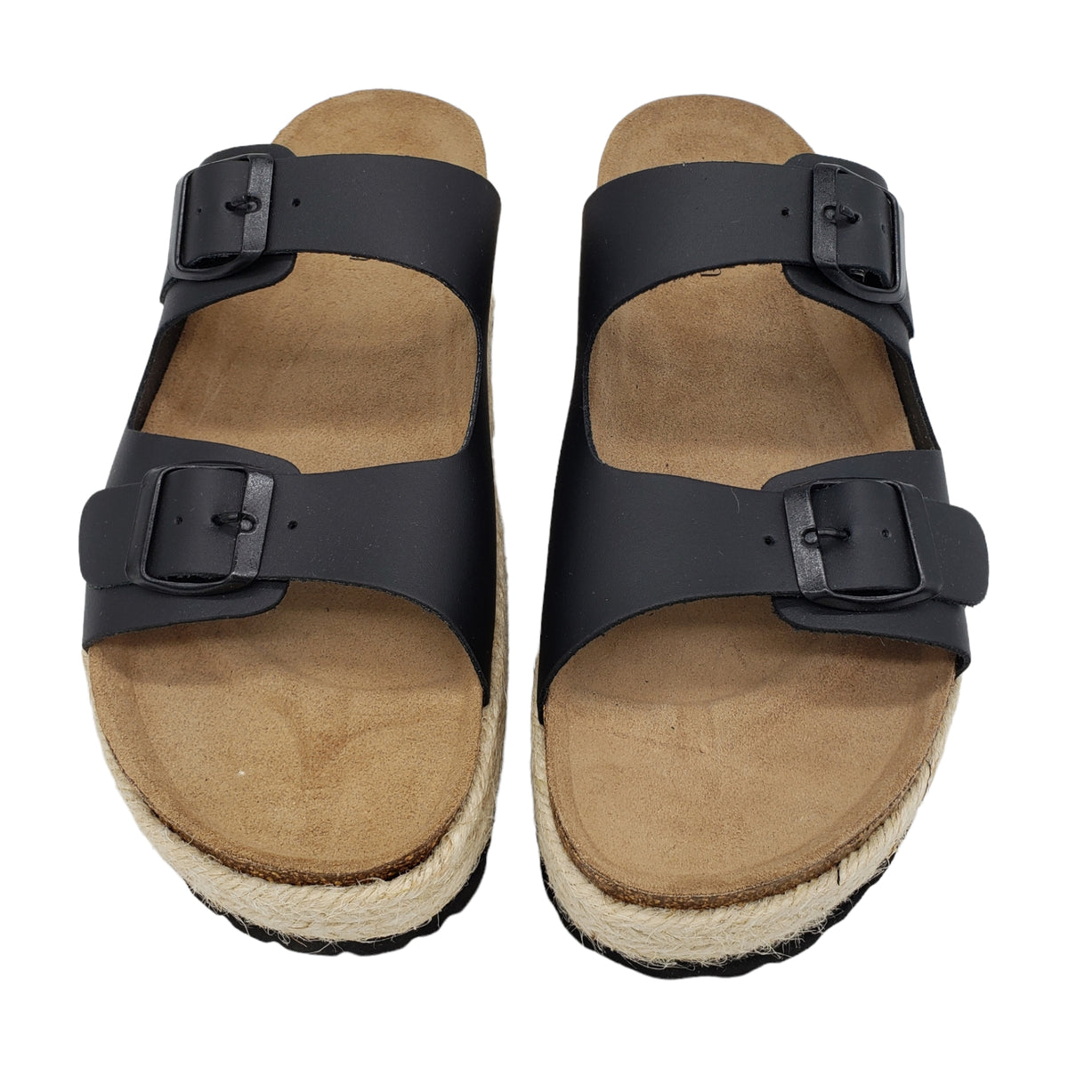 Hush Black Woodstock Sandals