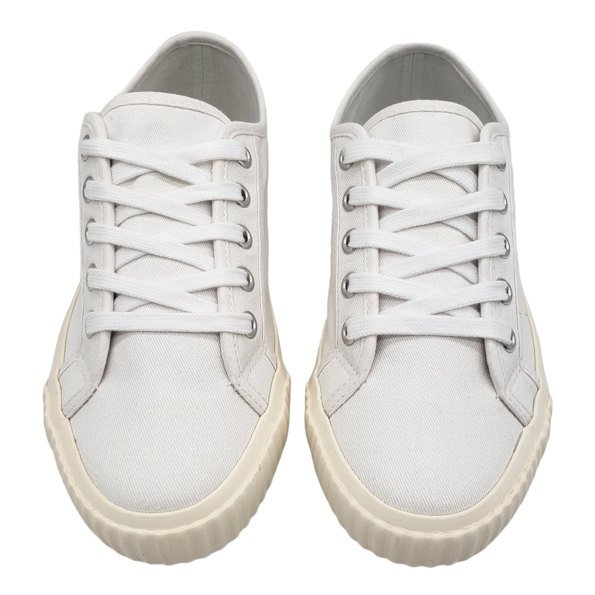 Hush White Henley Canvas Trainers