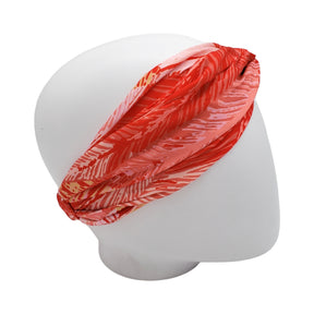 Hush Red Feather Print Head Band