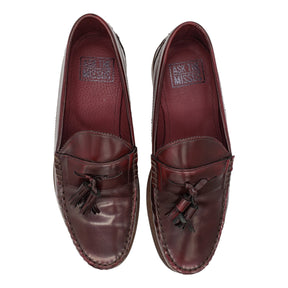 Ask The Missus Maroon Tasselled Loafer