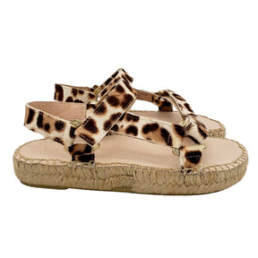 Hush Cream Leopard Foxhill Sandals
