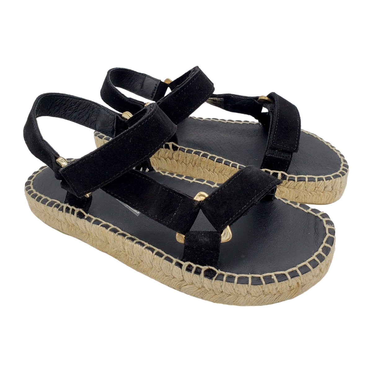 Hush Black Suede Foxhill Sandals