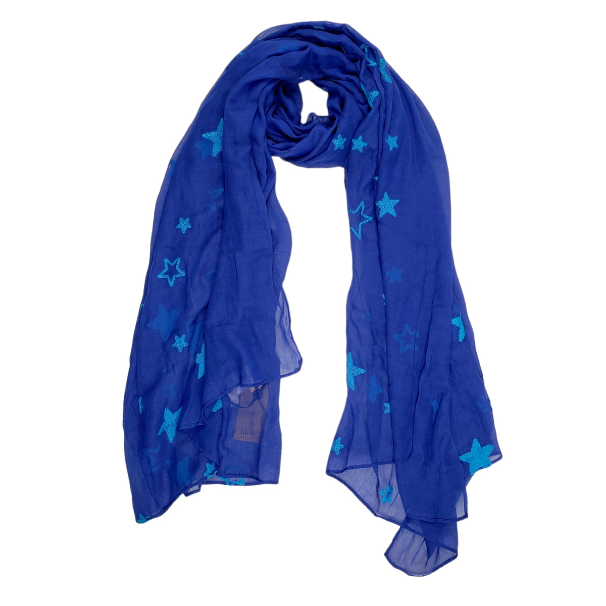 Hush Cobalt Star Fish Scarf