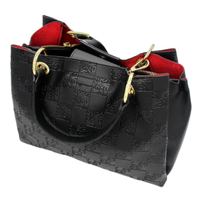 Steve Madden Black Embossed Handbag