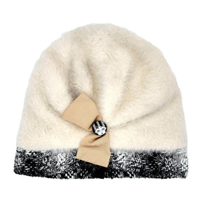 Valerie Carona Cream Cloche Hat