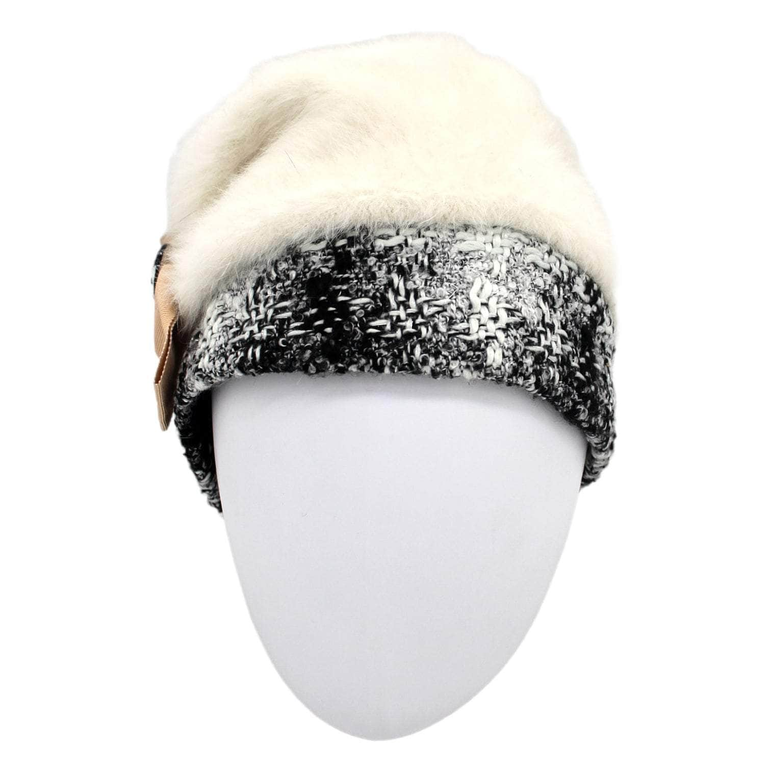 Valerie Carona Cream Cloche Hat