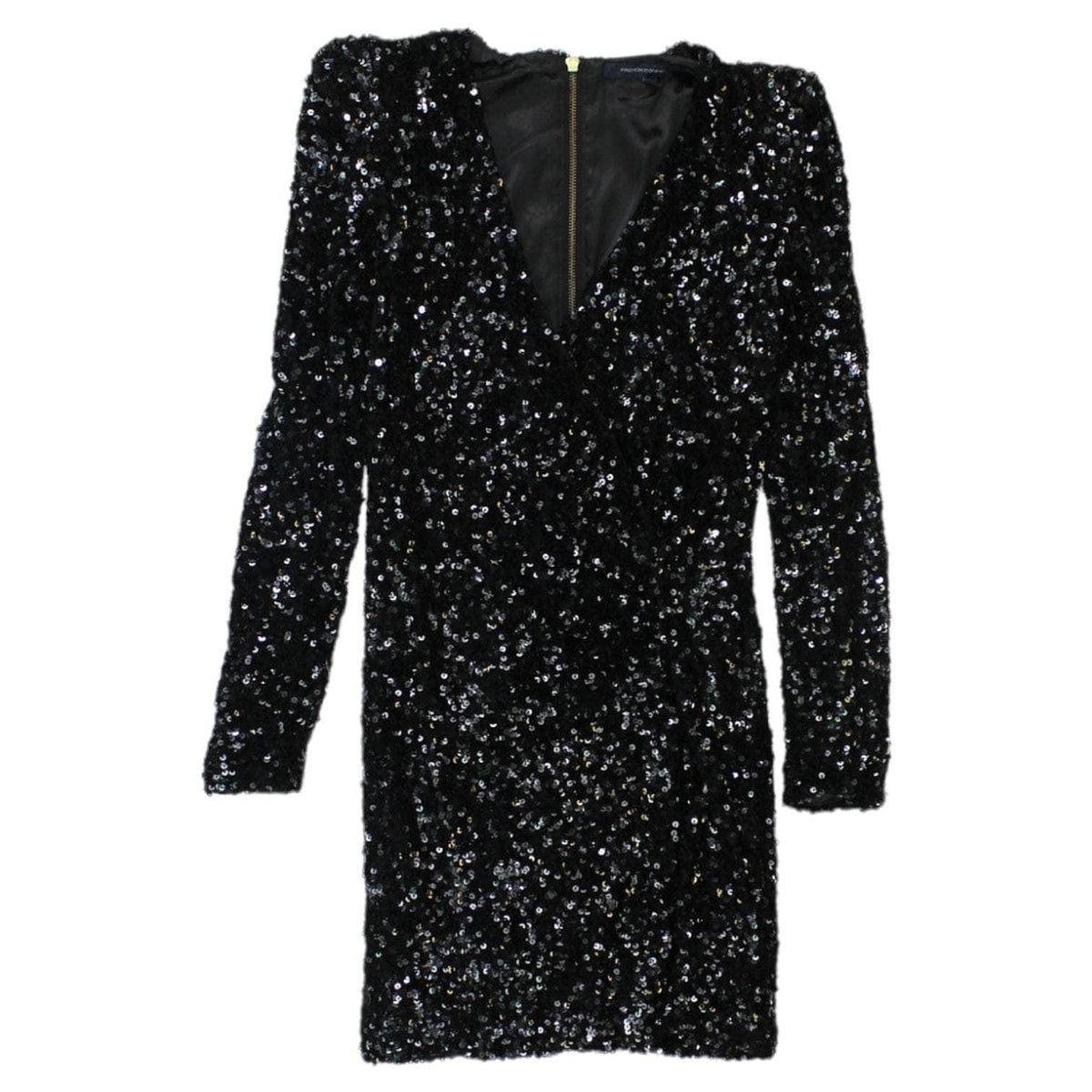 chinese dress ladies French Connection Black Sequin Dress