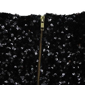 french connection sequin dress black French Connection Jersey Midi Dress With Sequin Insert in Black
