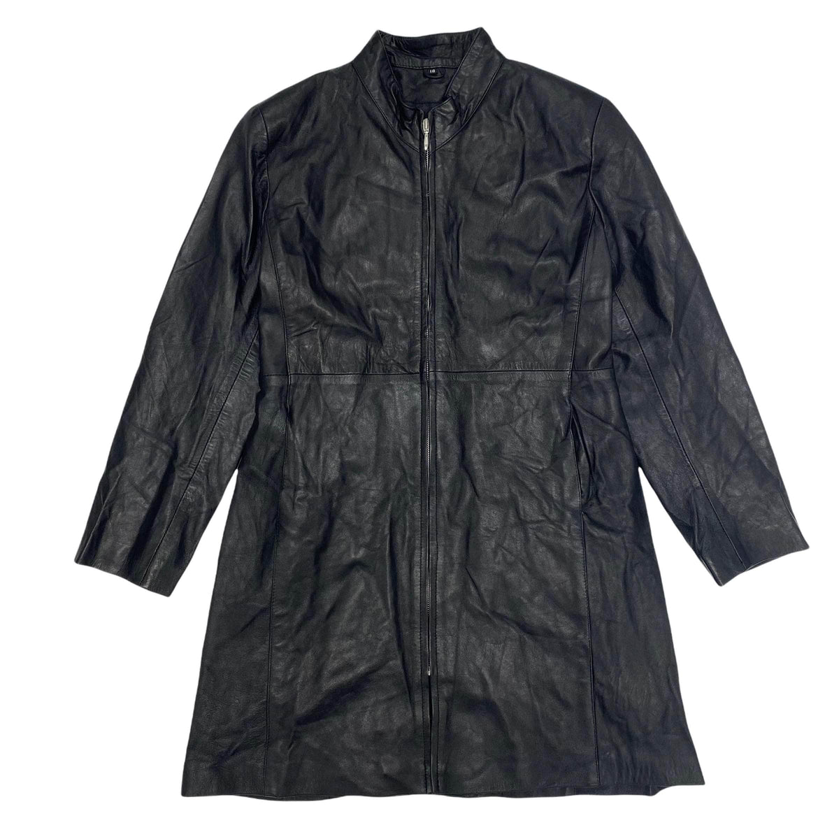 Unimoda Black Leather Coat