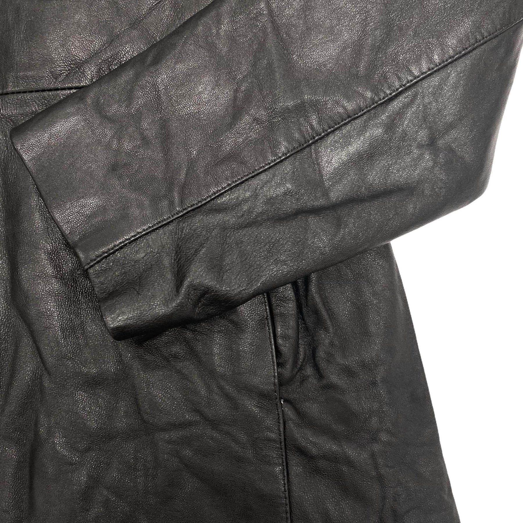Unimoda Black Leather Coat