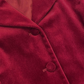 Vintage Laura Ashley Red Velvet Jacket