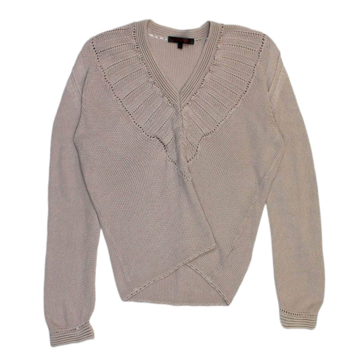 Roberto Cavalli Beige Silk Crochet Jumper