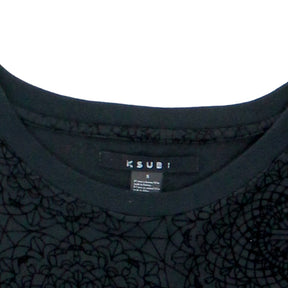 Ksubi Black Mandala Embossed T-Shirt