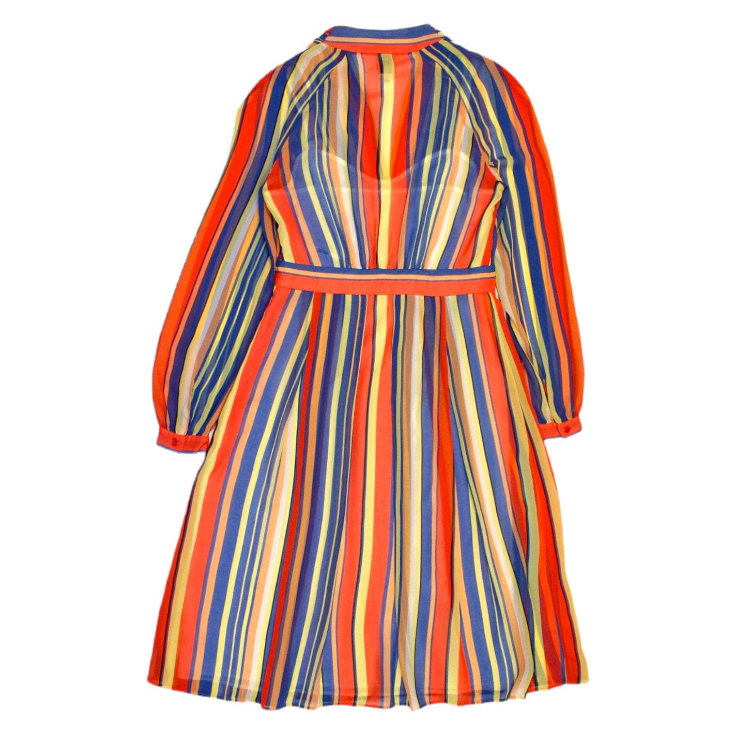 Anne Klein Red, Yellow, Striped Dress