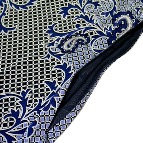 Jaeger Navy Paisley Silk Dress