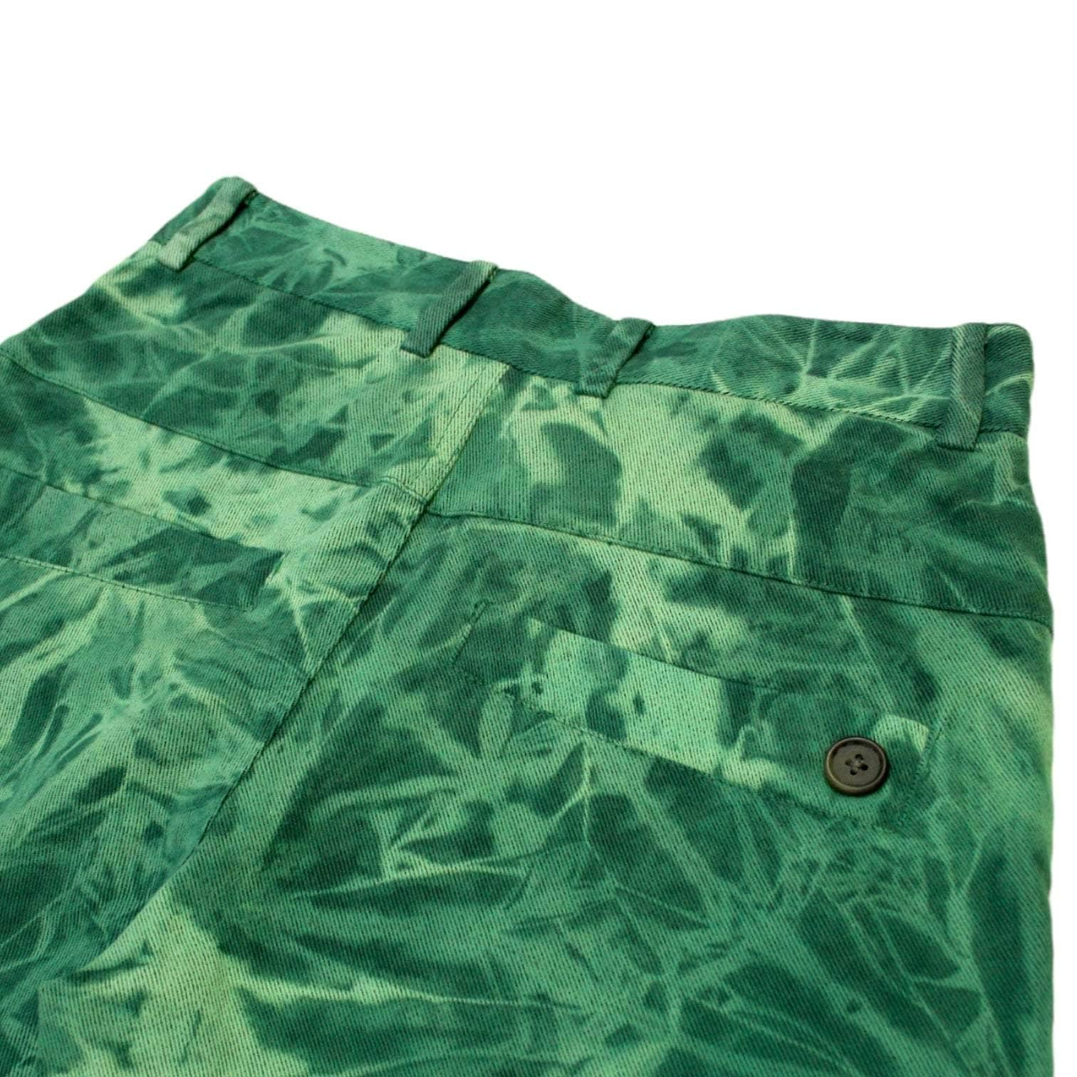 Villain Green Batik Effect Shorts