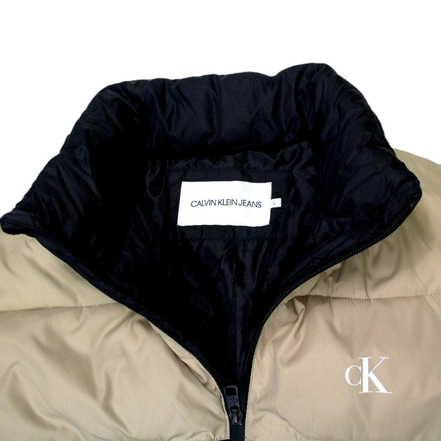 Calvin Klein Black & Beige Padded Jacket