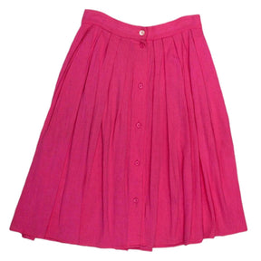 Vintage St Michael Pink Button Through Skirt