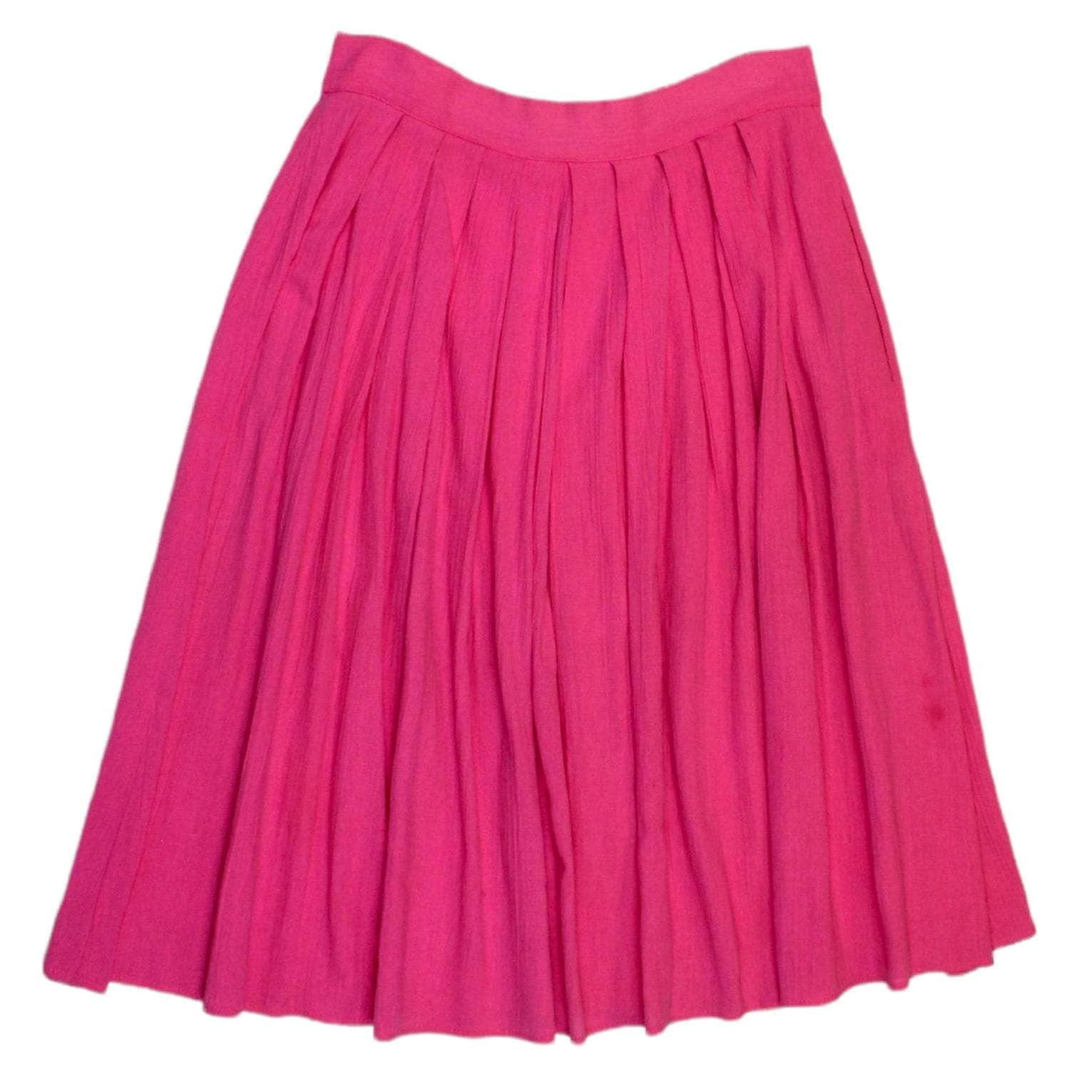 Vintage St Michael Pink Button Through Skirt