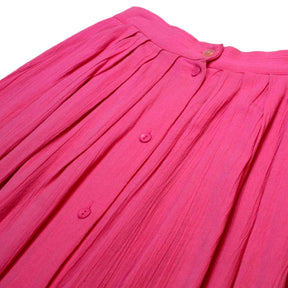 Vintage St Michael Pink Button Through Skirt