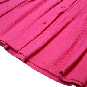 Vintage St Michael Pink Button Through Skirt