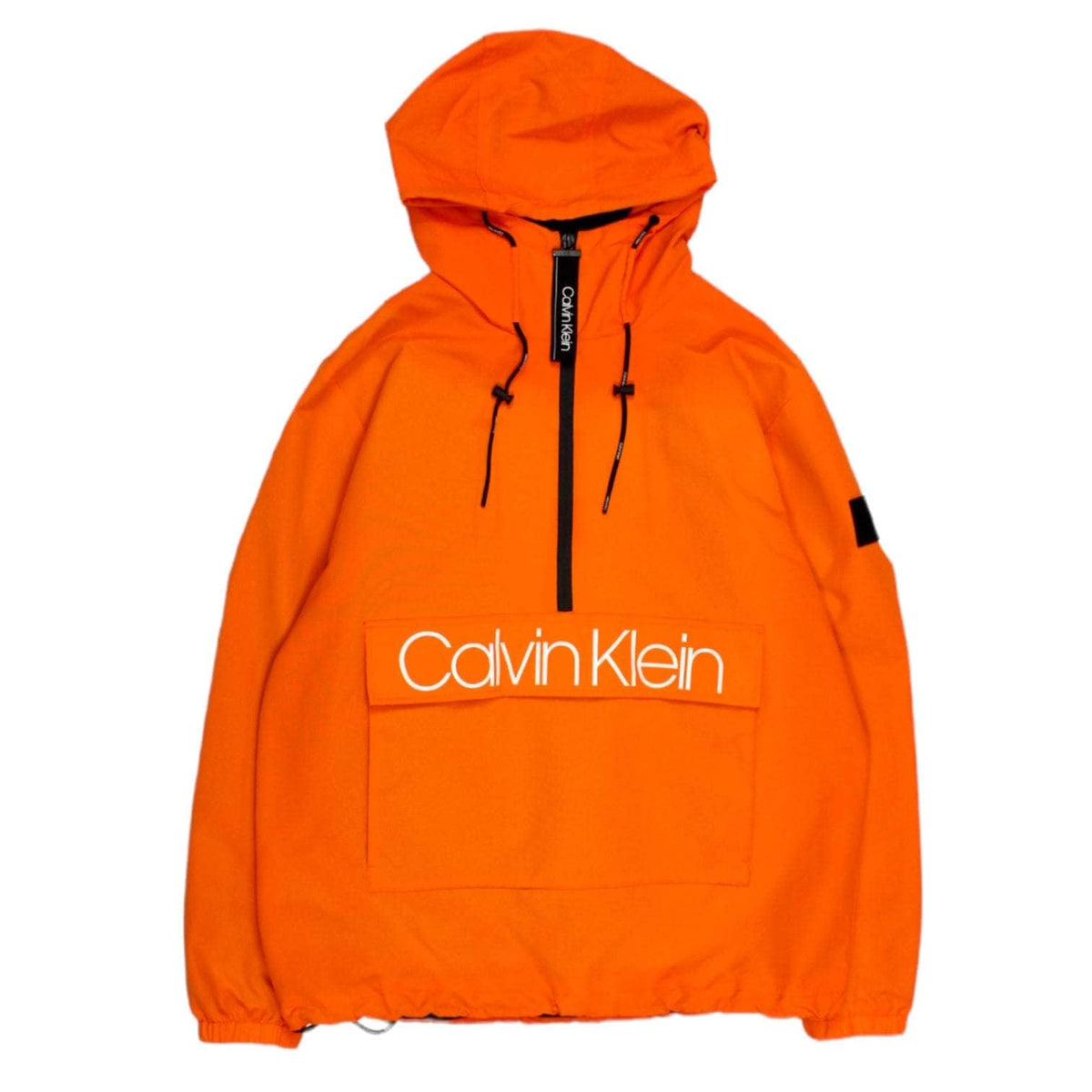 Calvin Klein Orange Hooded Popover Shop from Crisis Online