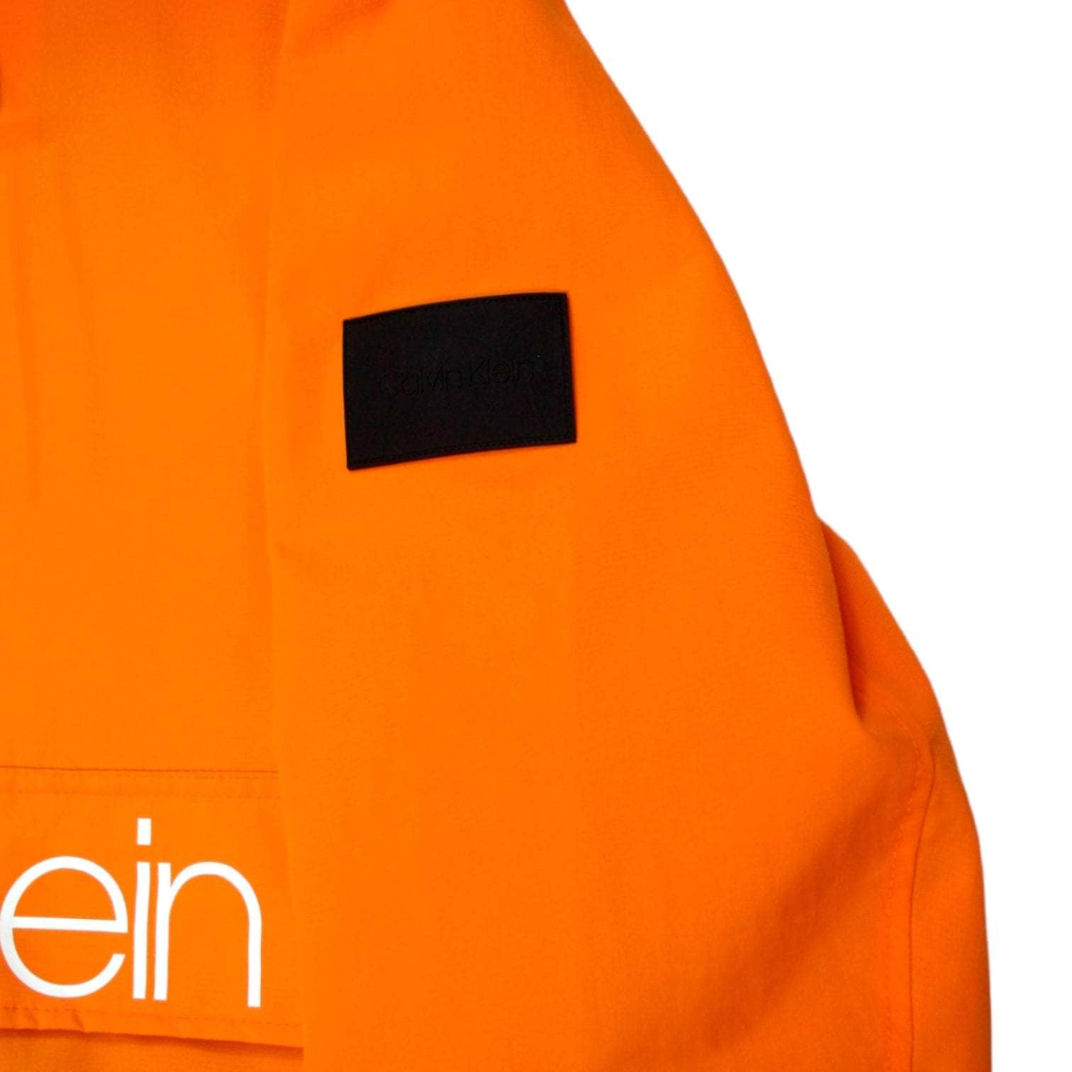 Calvin klein institutional logo hotsell popover jacket