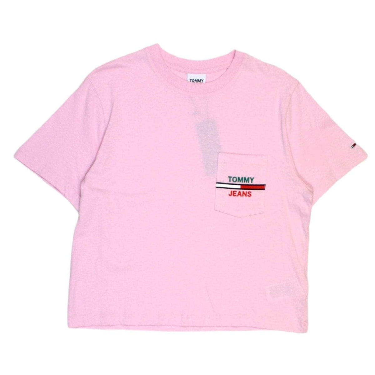 Tommy Hilfiger Pink Slub Logo T-Shirt