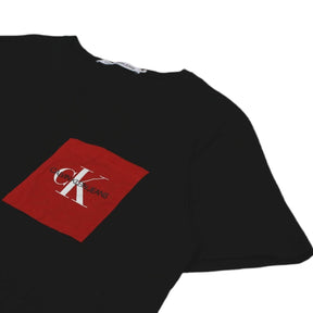 Calvin klein black and on sale red t shirt