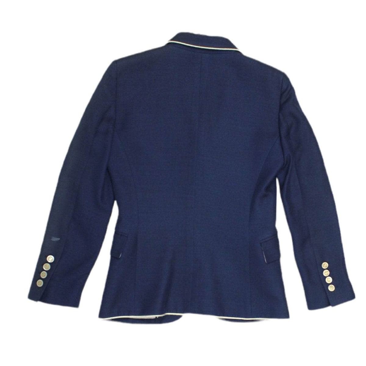 Gucci Navy Cream Silk Piping Jacket