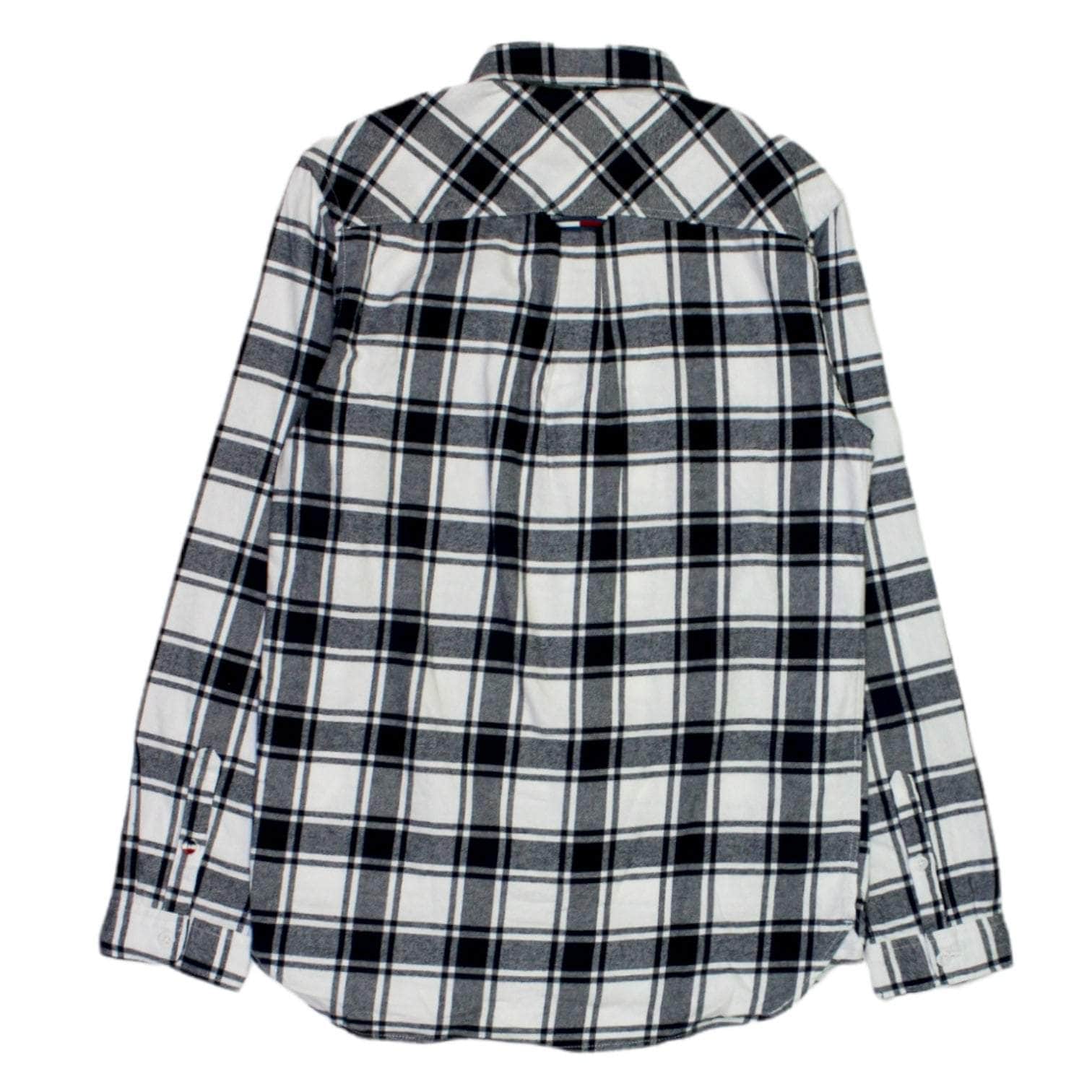 Tommy Jeans White Flannel Plaid Shirt