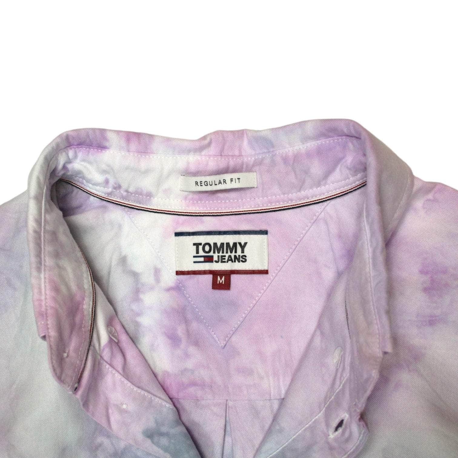 Tommy Jeans Pink Tie Dye Oxford Shirt
