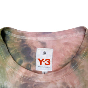 Adidas Y-3 Peach & Green Tie Dye T-Shirt