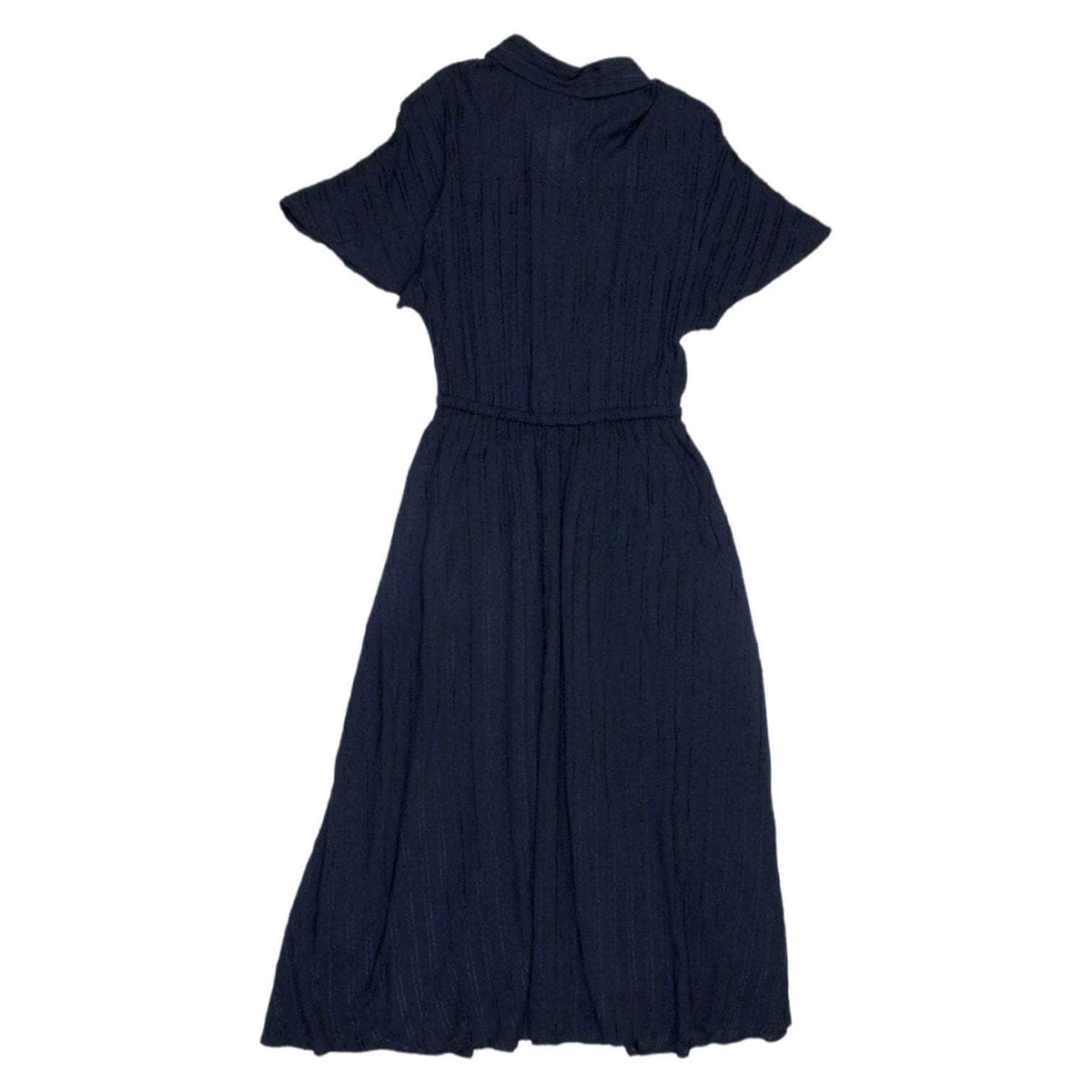 Hush Midnight Blue Textured Stripe Dress