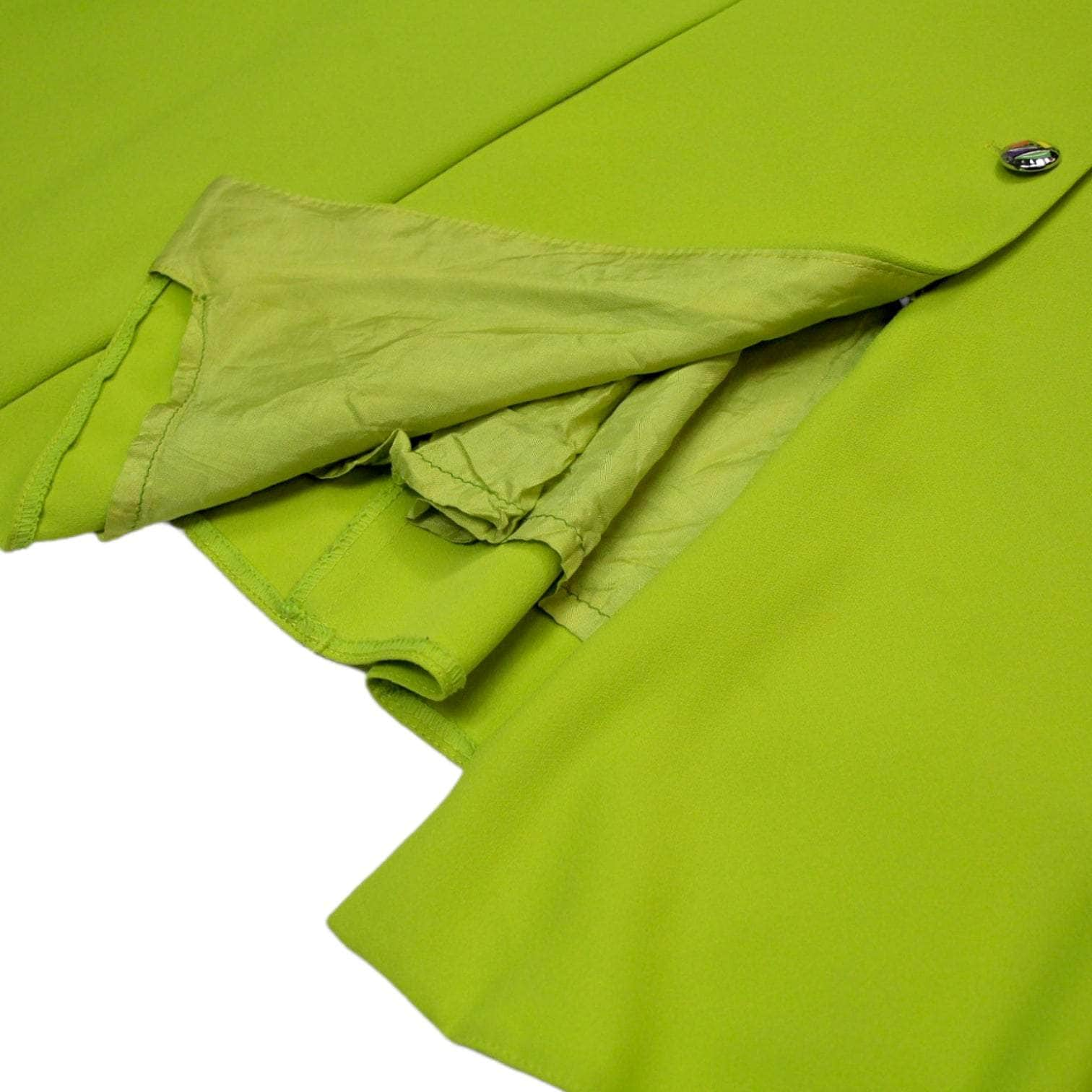 Vintage Hanny London Lime Crepe Dress