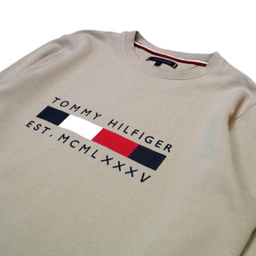 Tommy Hilfiger Taupe Logo Sweatshirt