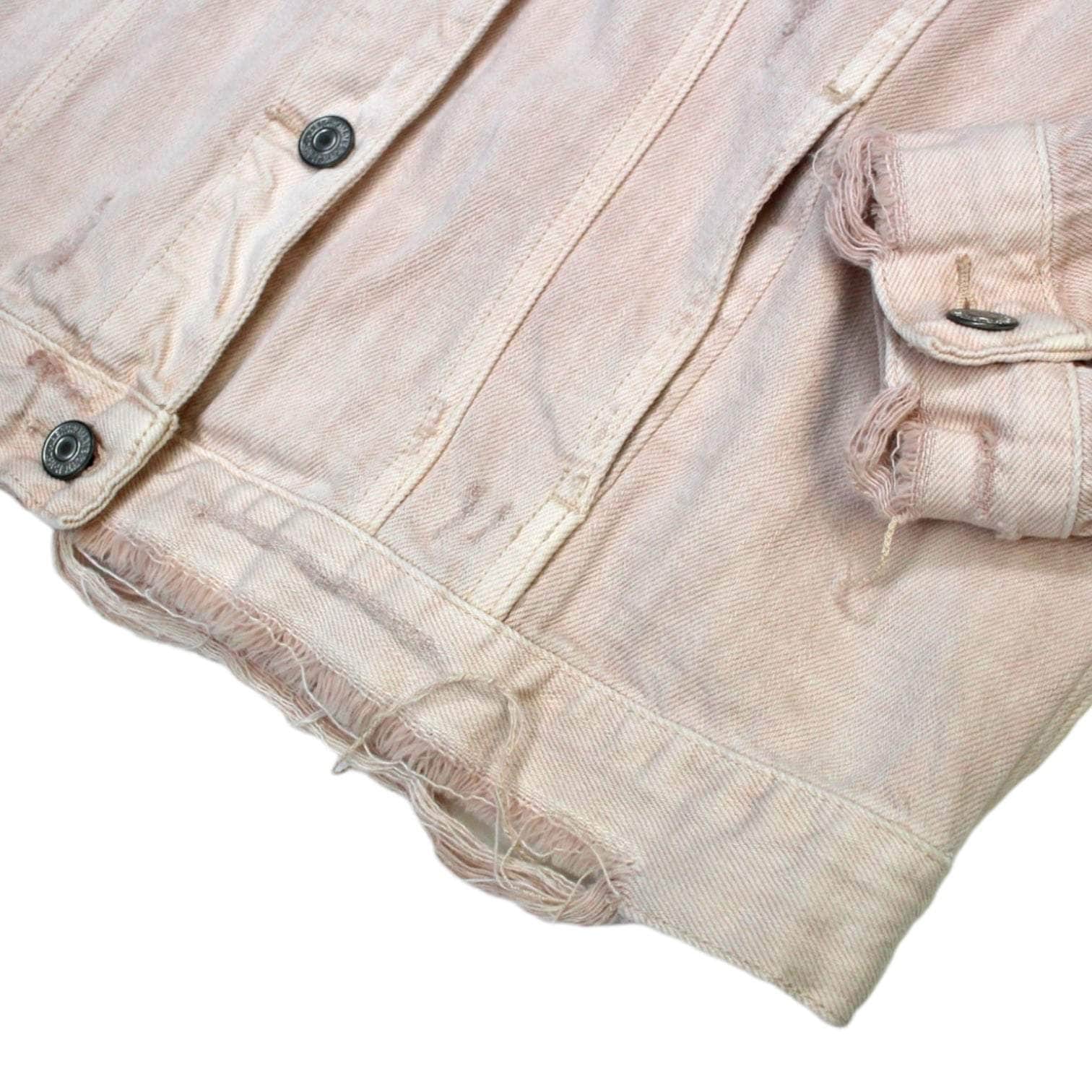 Abercrombie & Fitch Pink Denim Jeans Jacket