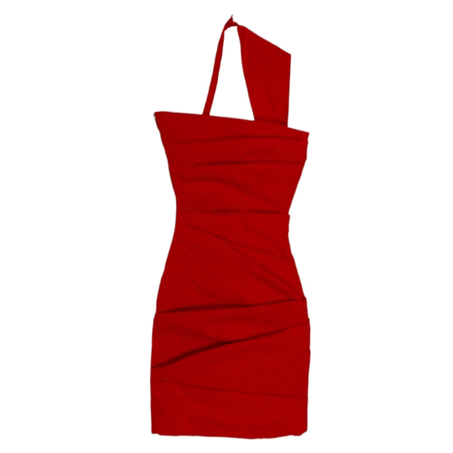 Preen By Thornton Bregazzi Red Body Con Dress