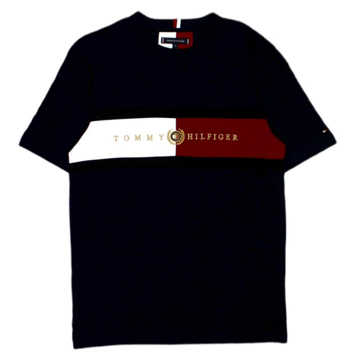 Tommy Hilfiger Navy Flag & Crest T-Shirt